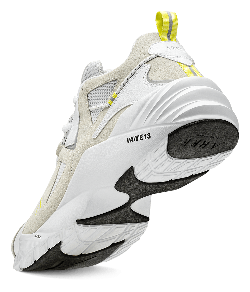 ARKK Collection Tuzon Suede W13 | White Neon Yellow | Men Tuzon